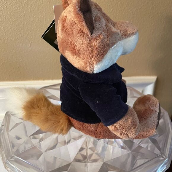 Harrods Hedgerow Velvet Jacket Fox Plush Vintage NWT - Picture 14 of 14